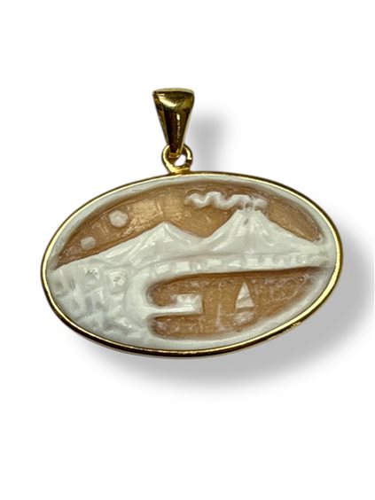 Pendentif Mandile 1922 Femme Cammei  in Argent Conchiglia 22MCICM189 - 22MCICM189